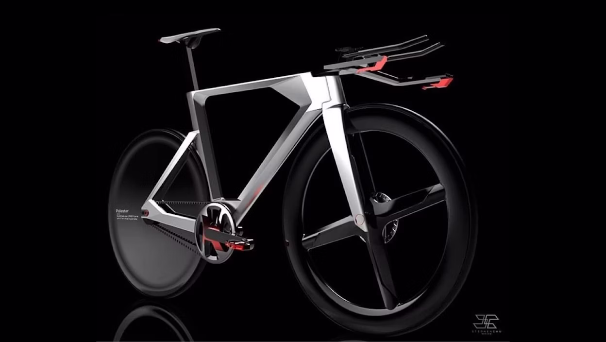 Electric motorbike Polestar concept art from the Polestar design community.