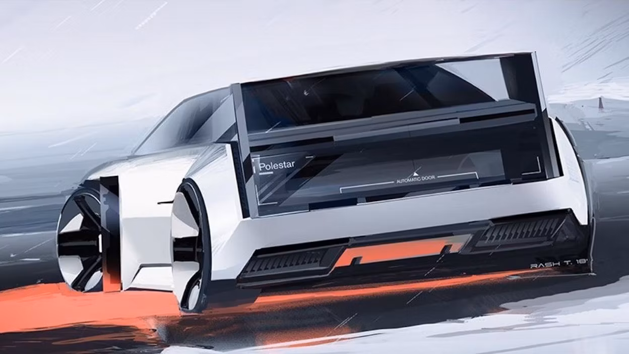 Illustration of Polestar concept art from the Polestar design community.