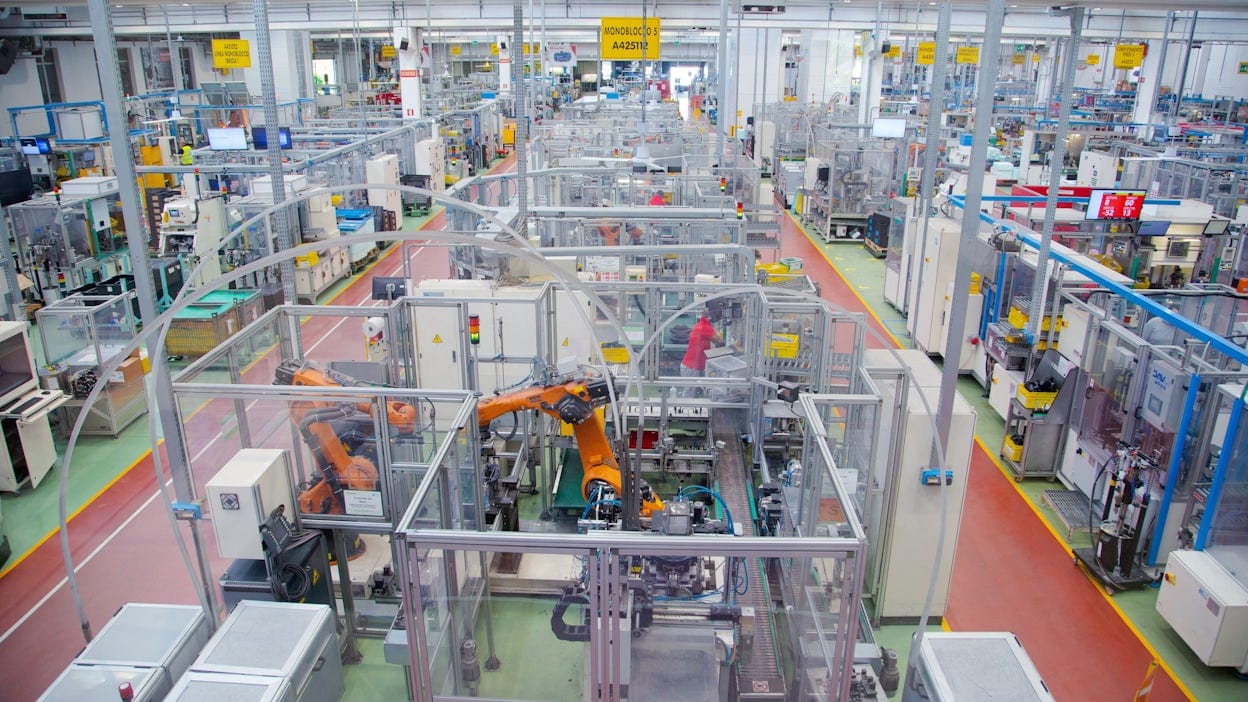 The Brembo production facility.