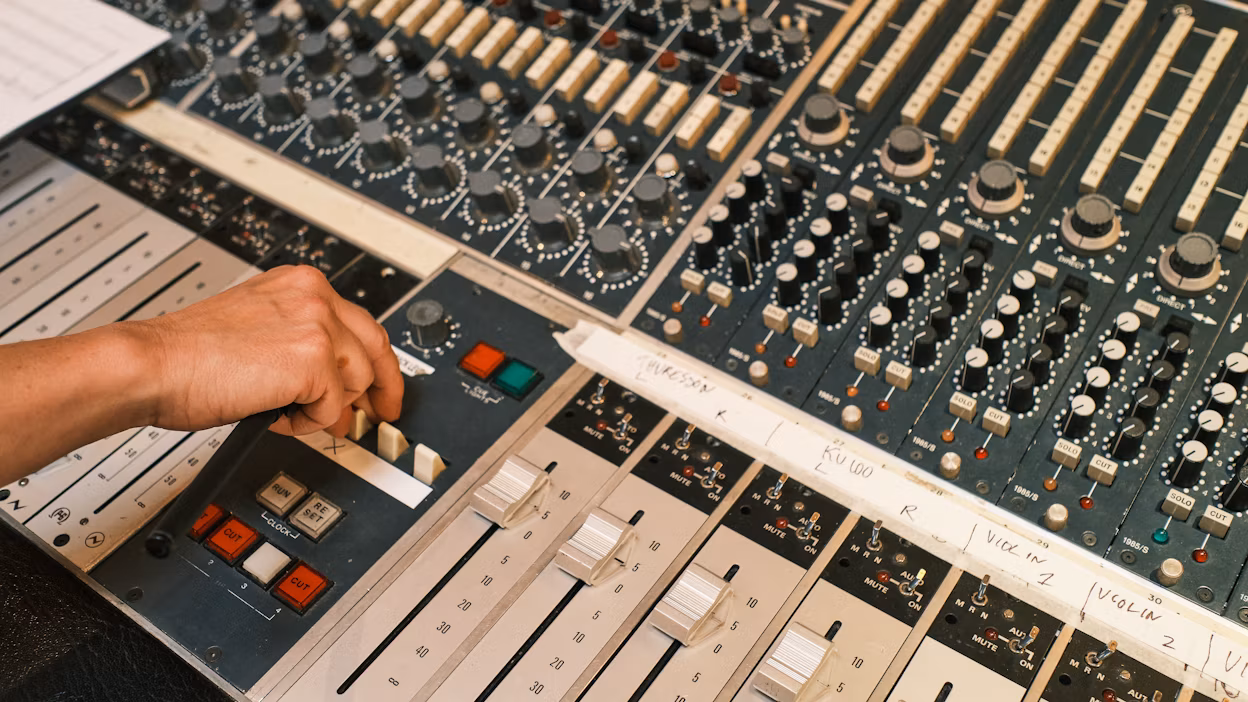 Making Polestar music at Svenska Grammofon Studion