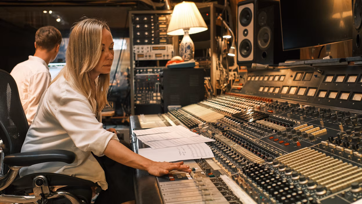 Making Polestar music at Svenska Grammofon Studion