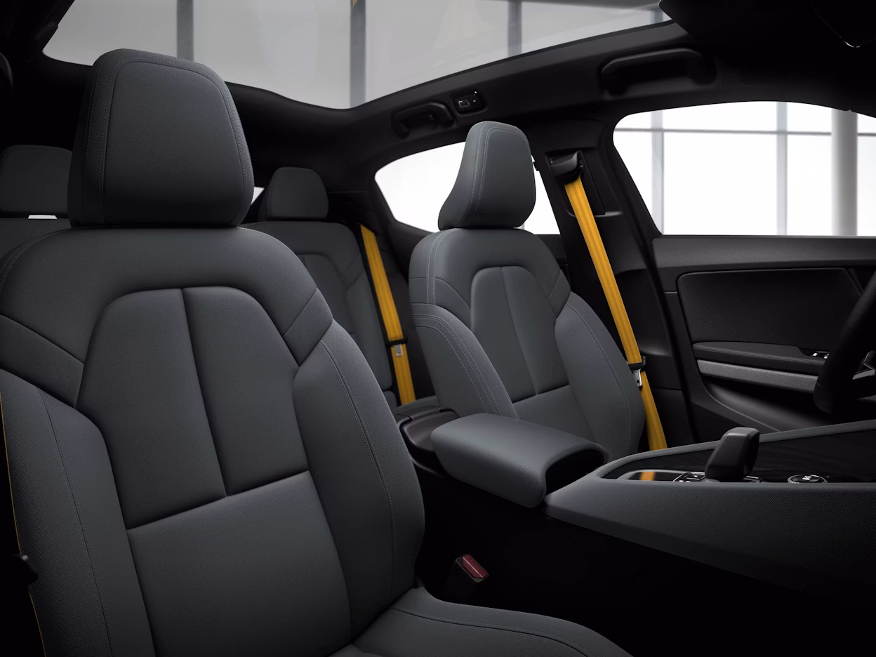 Polestar 2 features WeaveTech which redefine premium.