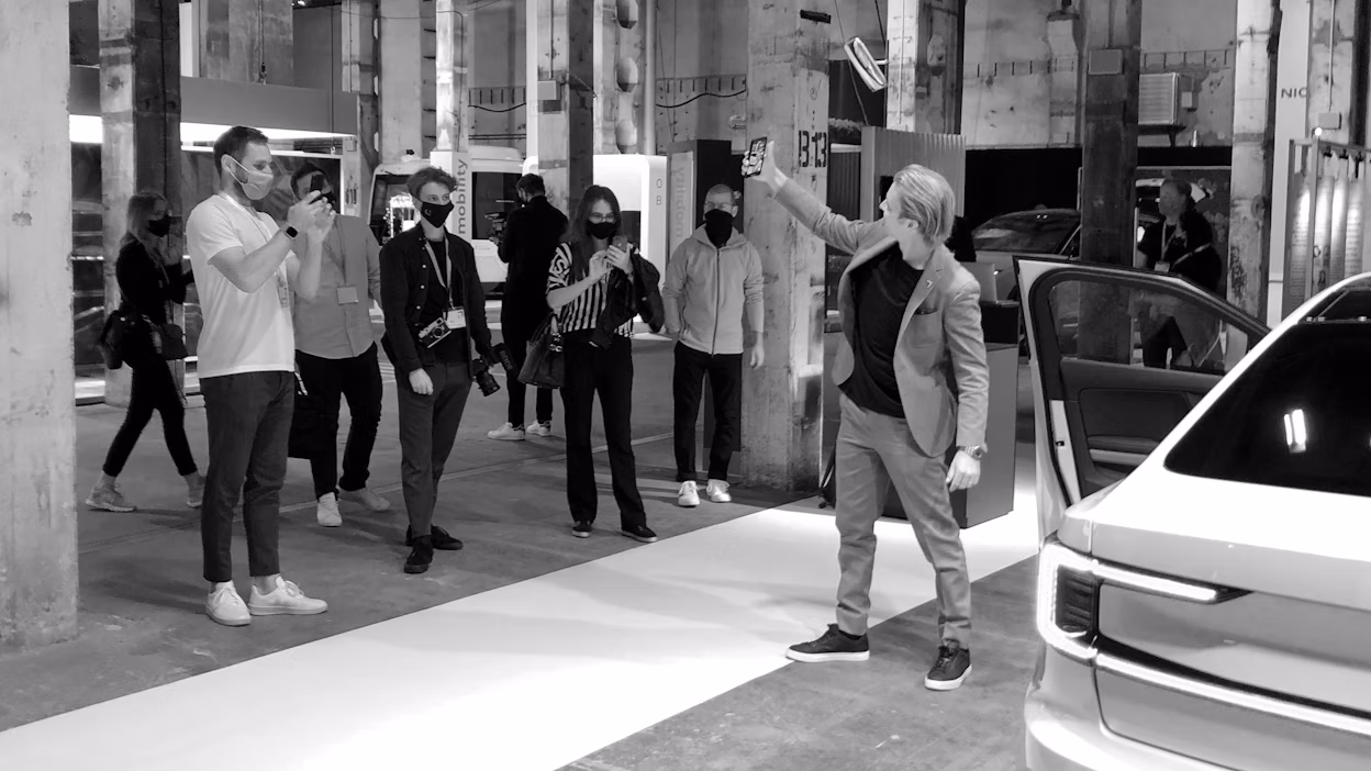 Nico Rosberg avec le Polestar 2 au Greentech Festival 2020