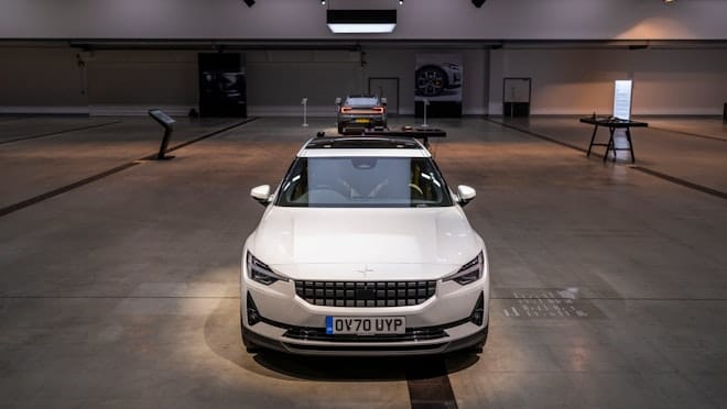 Polestar sponsors a fully electric drive-in cinema.