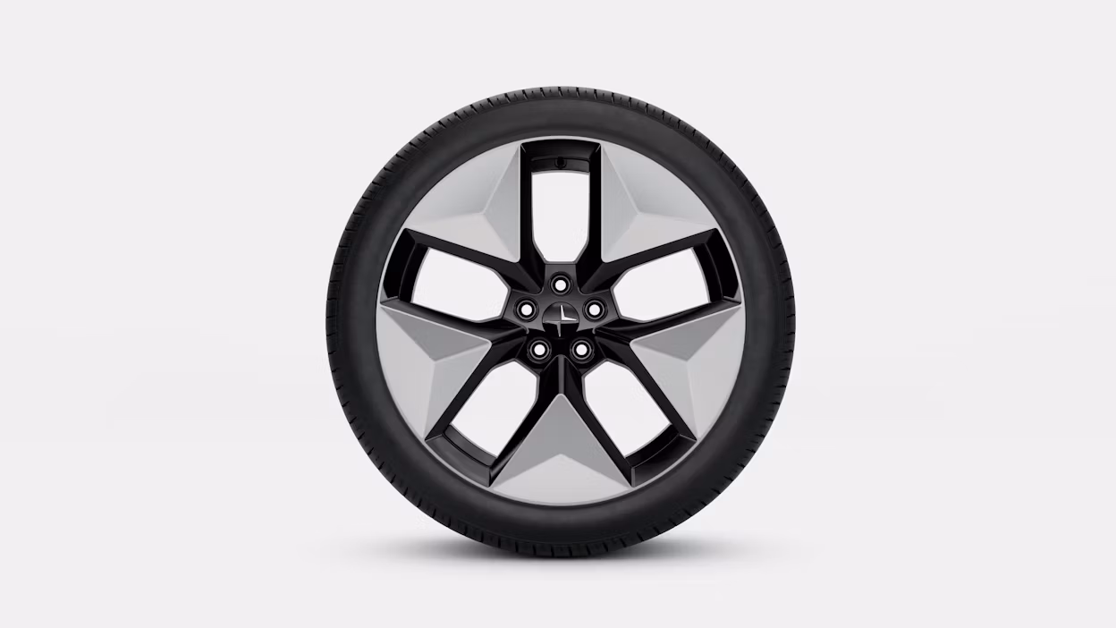 20-inch 5-V-spaaks Black Silver lichtmetalen velg