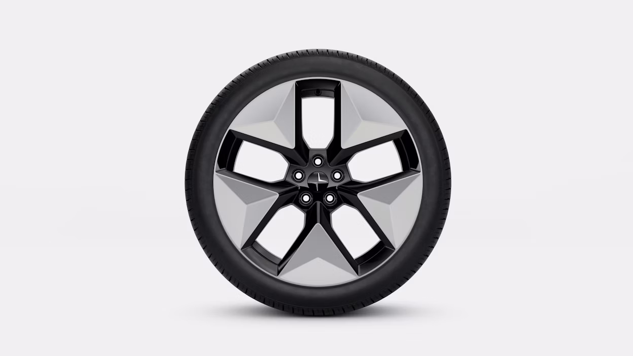 20” 5-V Spoke Black Silver Alloy Wheel: Polestar 2