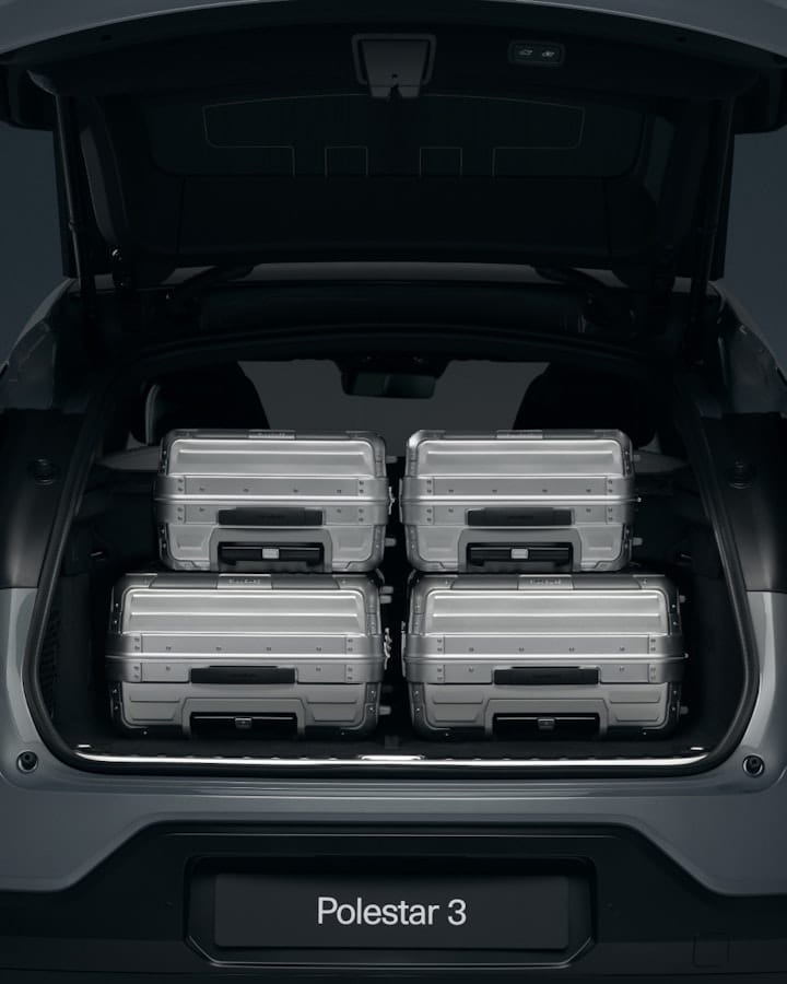 The rear luggage compartment fits everything from weekend bags and golf bags, to a stroller and even mountain bikes.