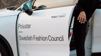 Polestar 2 at the Swedish Fashion Council event in Stockholm