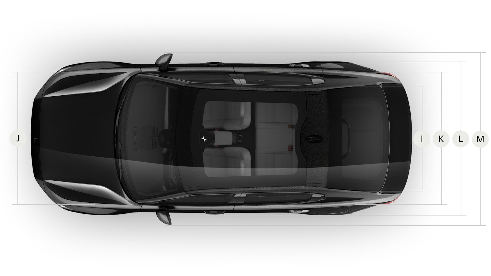 Polestar 2 showing specific metrics from above