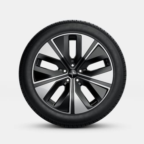 Product image of the 19"5-V Spoke allow wheel. White background