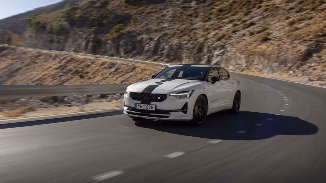 Polestar 2 BST edition 270 on the A-397