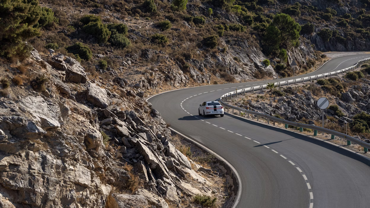 Polestar 2 BST edition 270 on the A-397