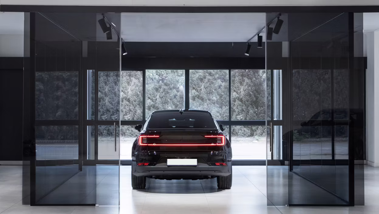 Polestar 2 rear view in space