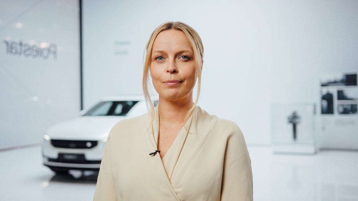 Portrait of Fredrika Klar, head of sustainability
