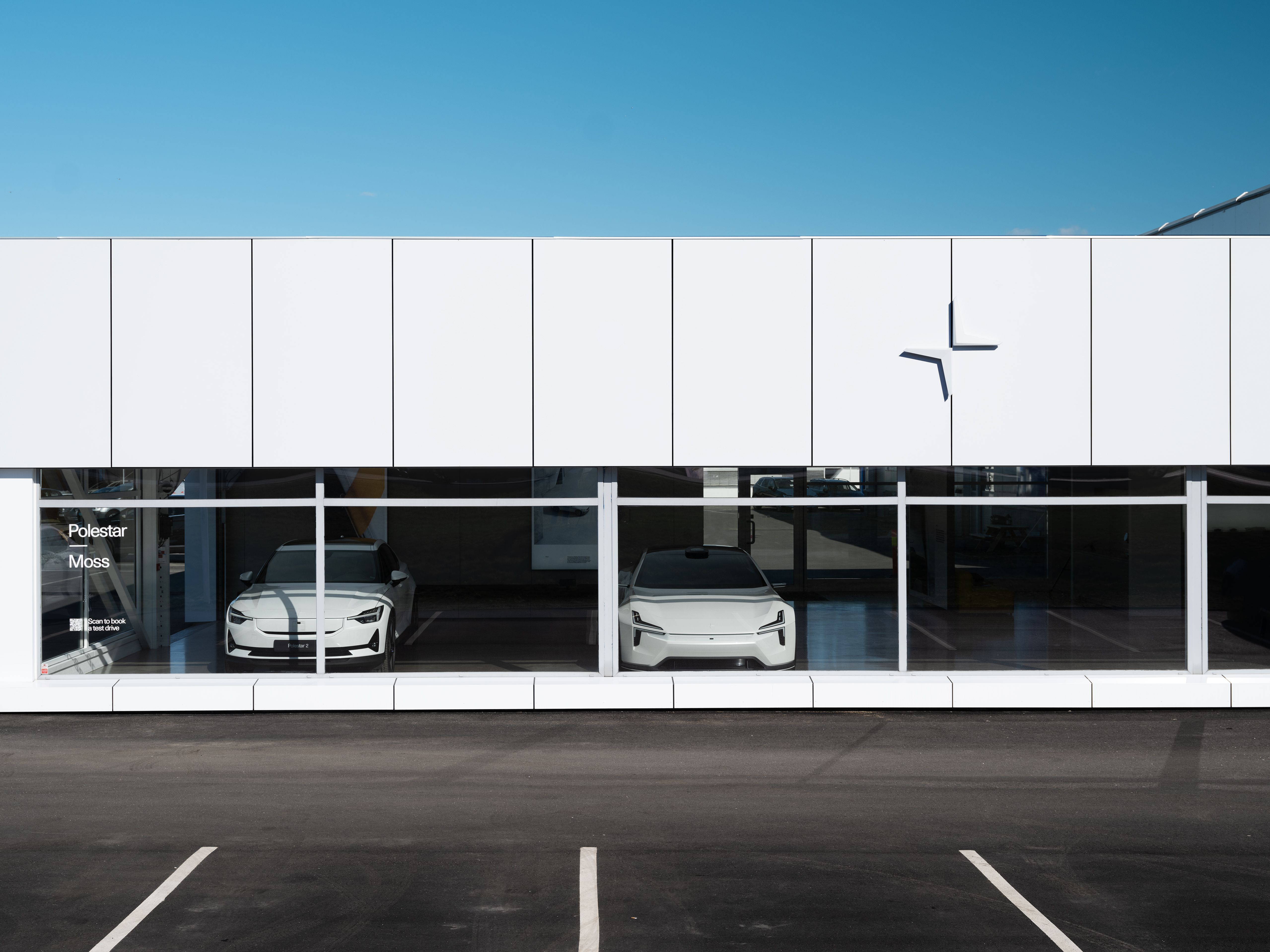 Exterior of Polestar space Moss