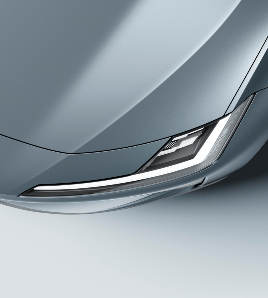 Close-up on Active High Beam on Polestar 4