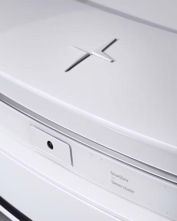 Close-up of Polestar 3 SmartZone.