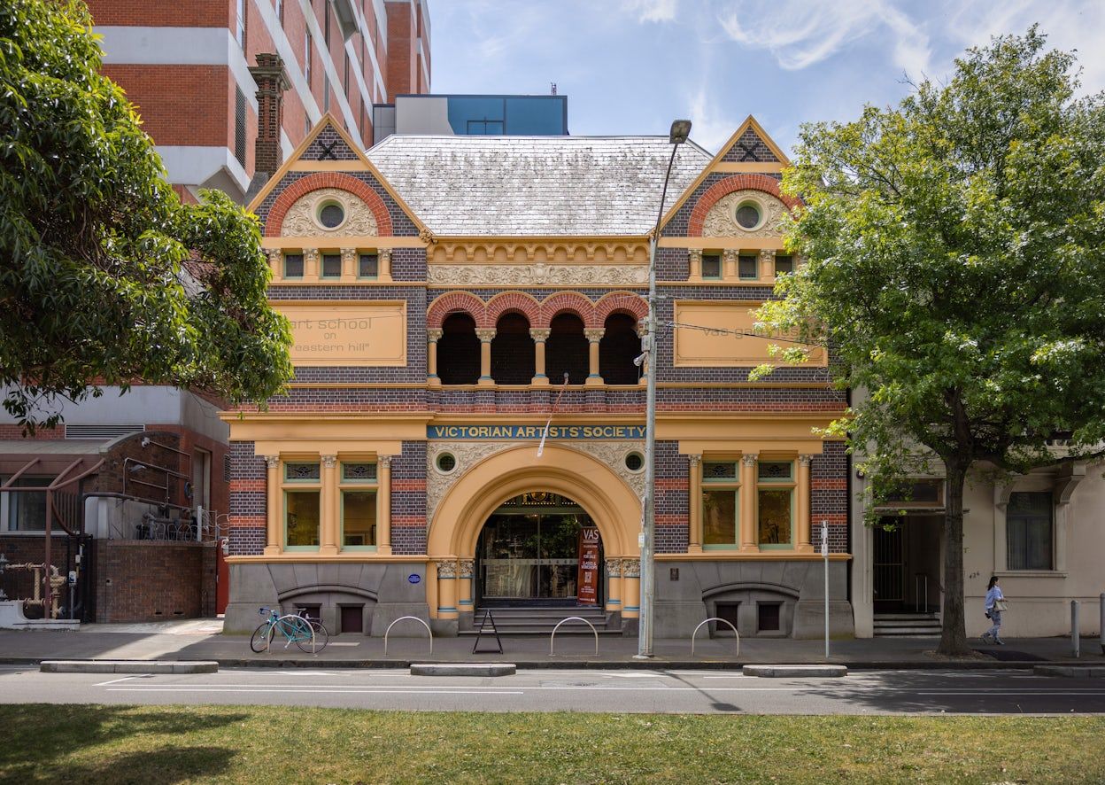 A photograph of the Victorian Artists' Society in Melbourne.