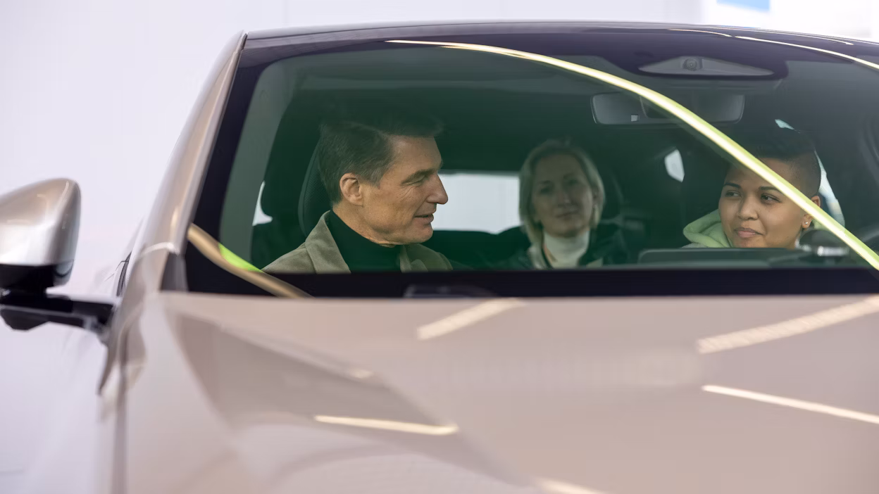 Polestar CEO Thomas Ingenlath interviewed in Polestar 3