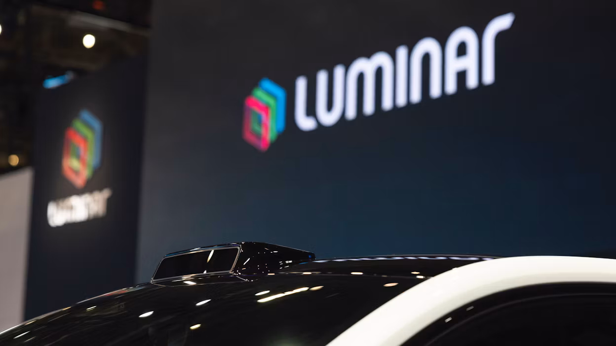 Polestar 4 roof at Luminar stand during CES.