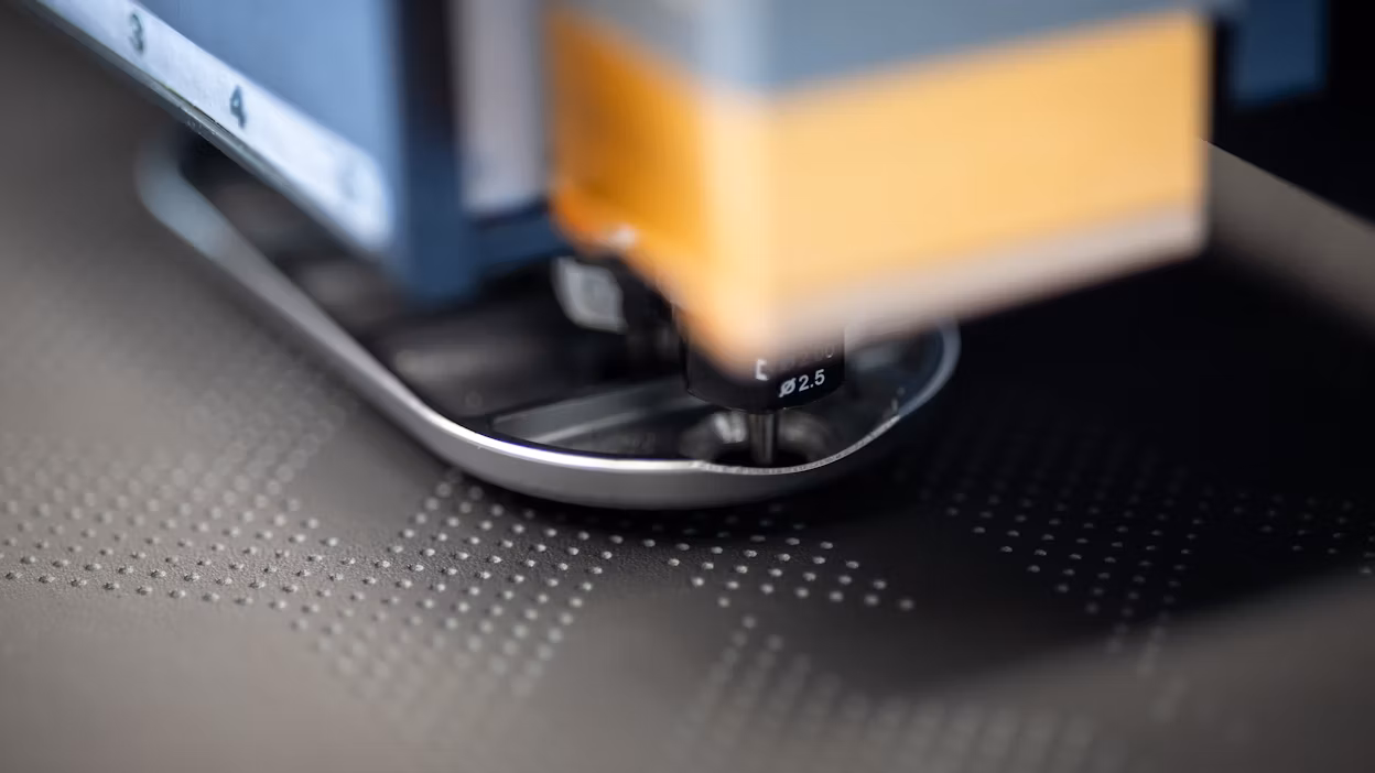 Printing Polestar's signature pattern.