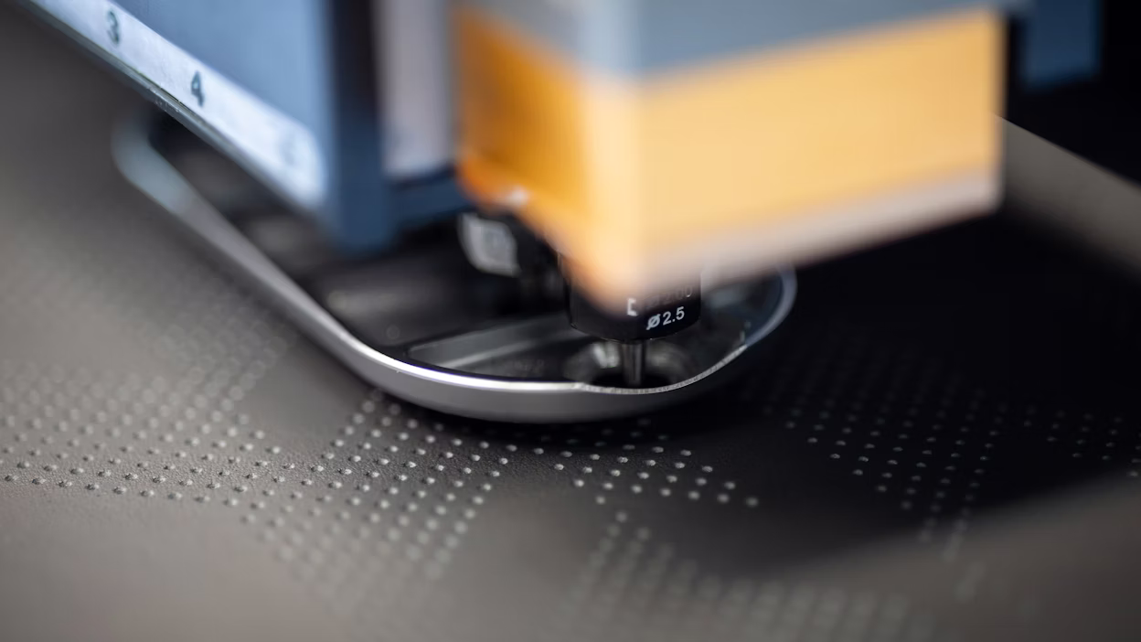 Printing Polestar's signature pattern.