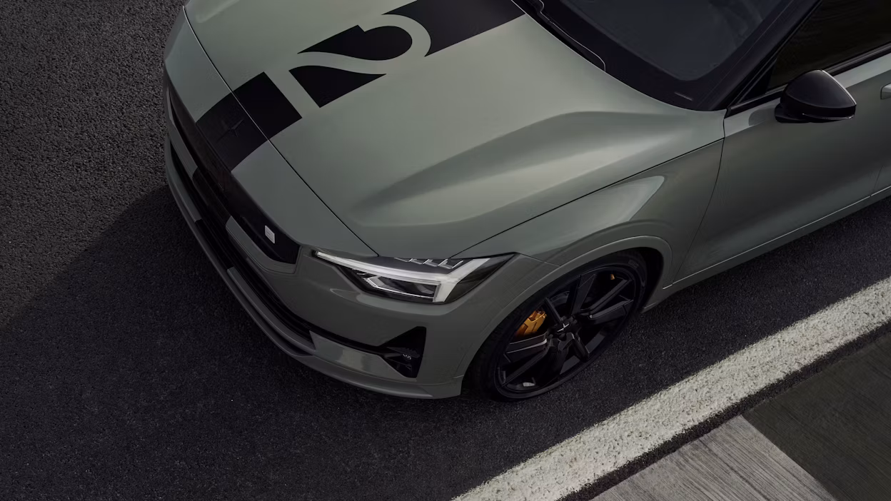 Birds view of Polestar 2 BST edition 230.
