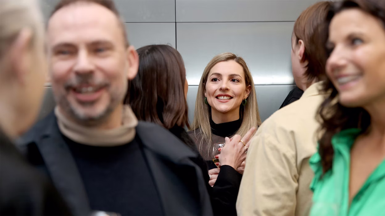 Several participants mingling during the ELLE Decoration Awards.