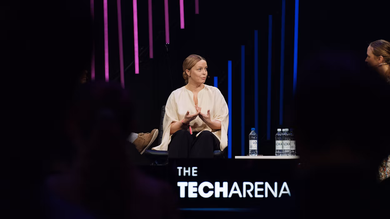 A panel discussion with sustainability manager Fredrika Klarén