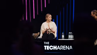 A panel discussion with sustainability manager Fredrika Klarén