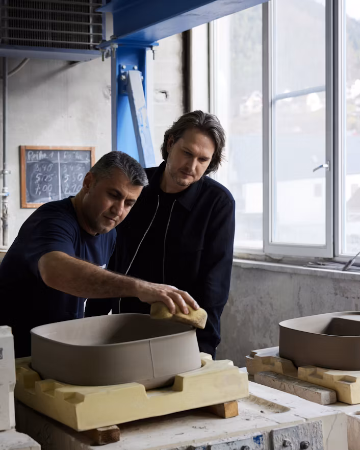 Sebastian Herkner watches fellow designers