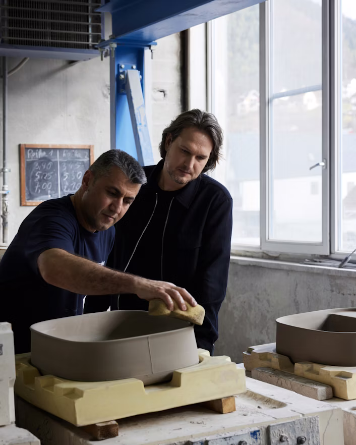 Sebastian Herkner watches fellow designers