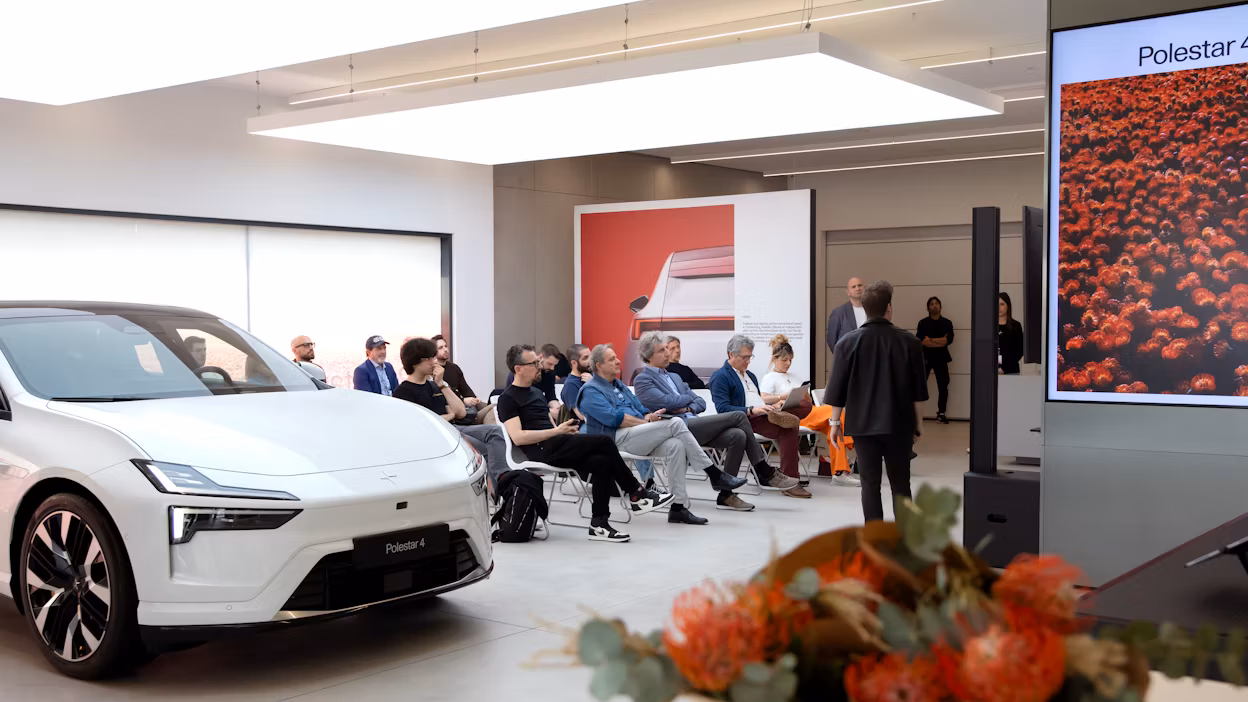 Polestar 4 event at Milan Space