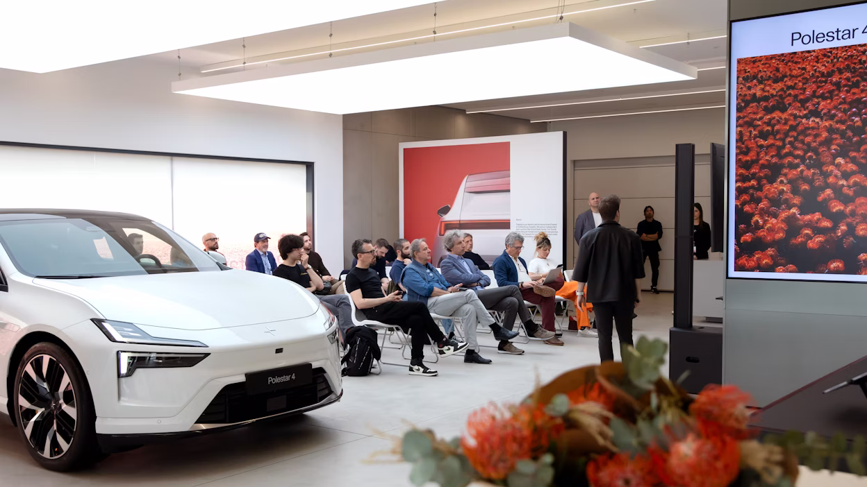 Polestar 4 event at Milan Space
