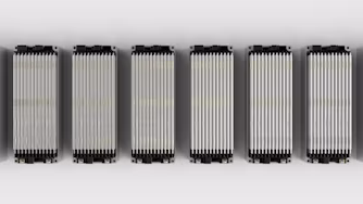 Close-up of battery parts.