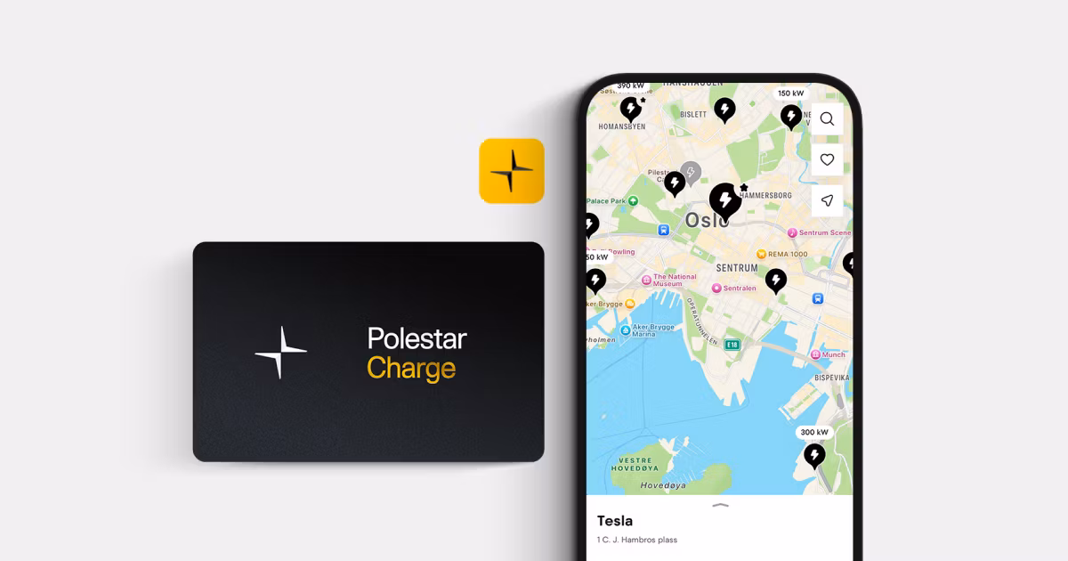 Polestar Charge-app display