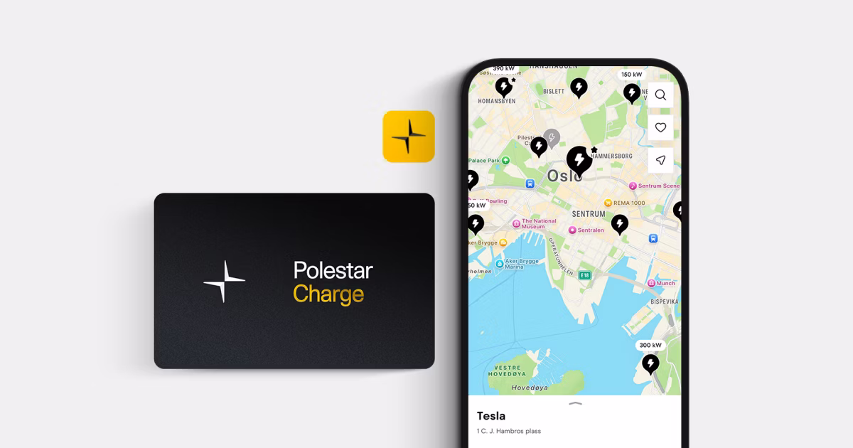 Polestar Charge-app display