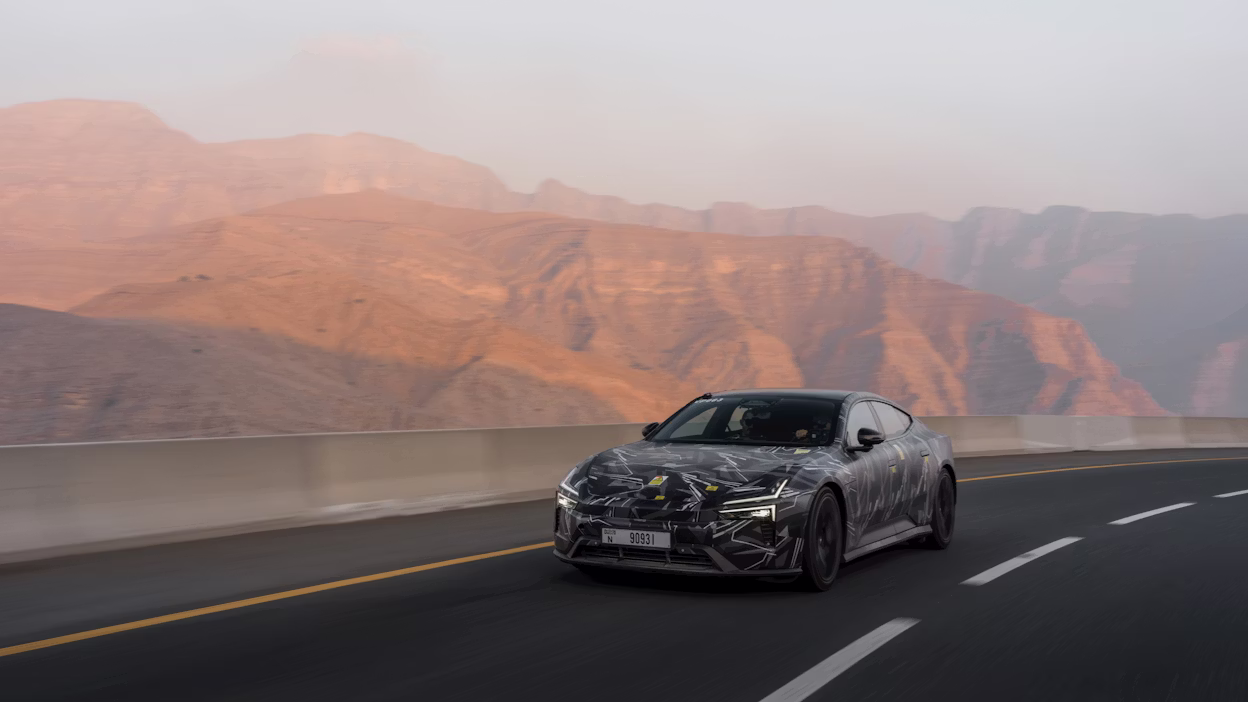 Polestar 5 hitting the twisty roads of Jebel Jais
