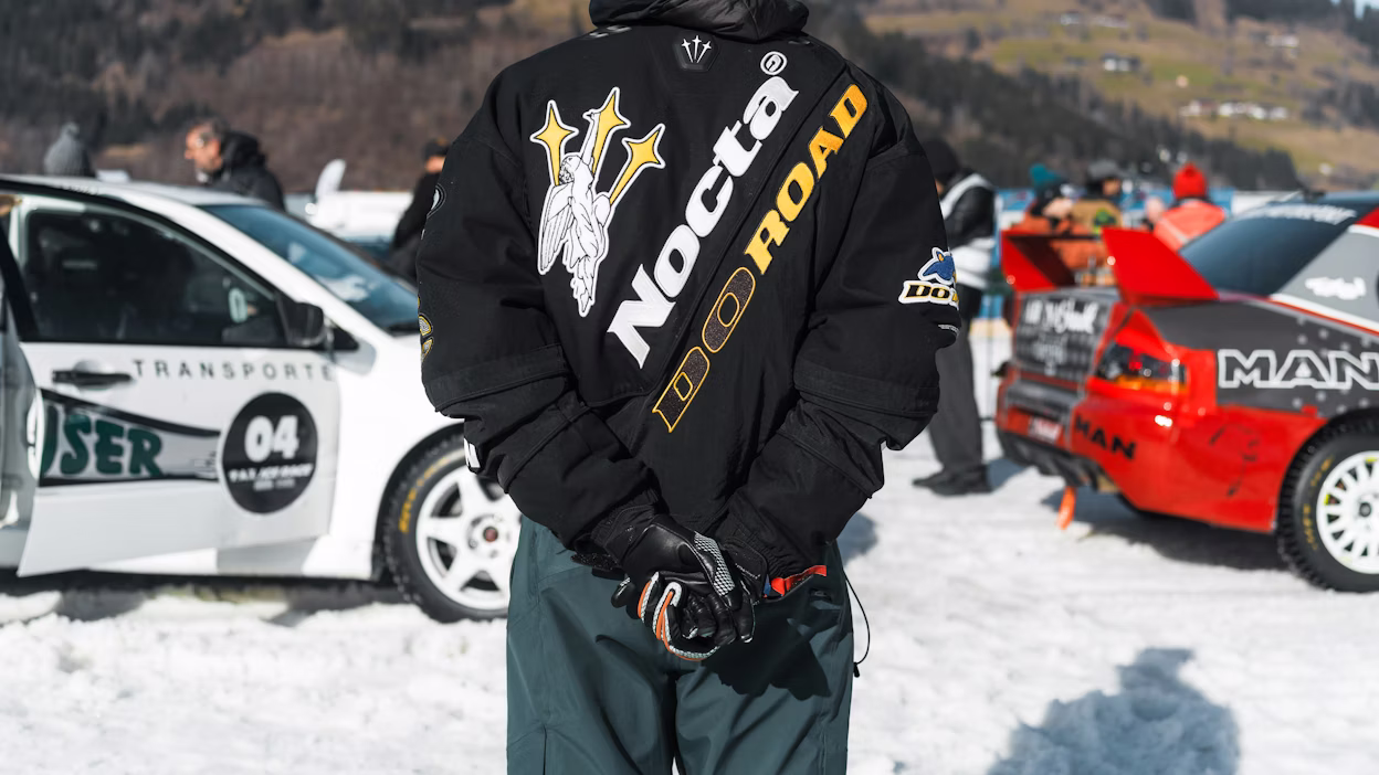 Attendee at ice race event