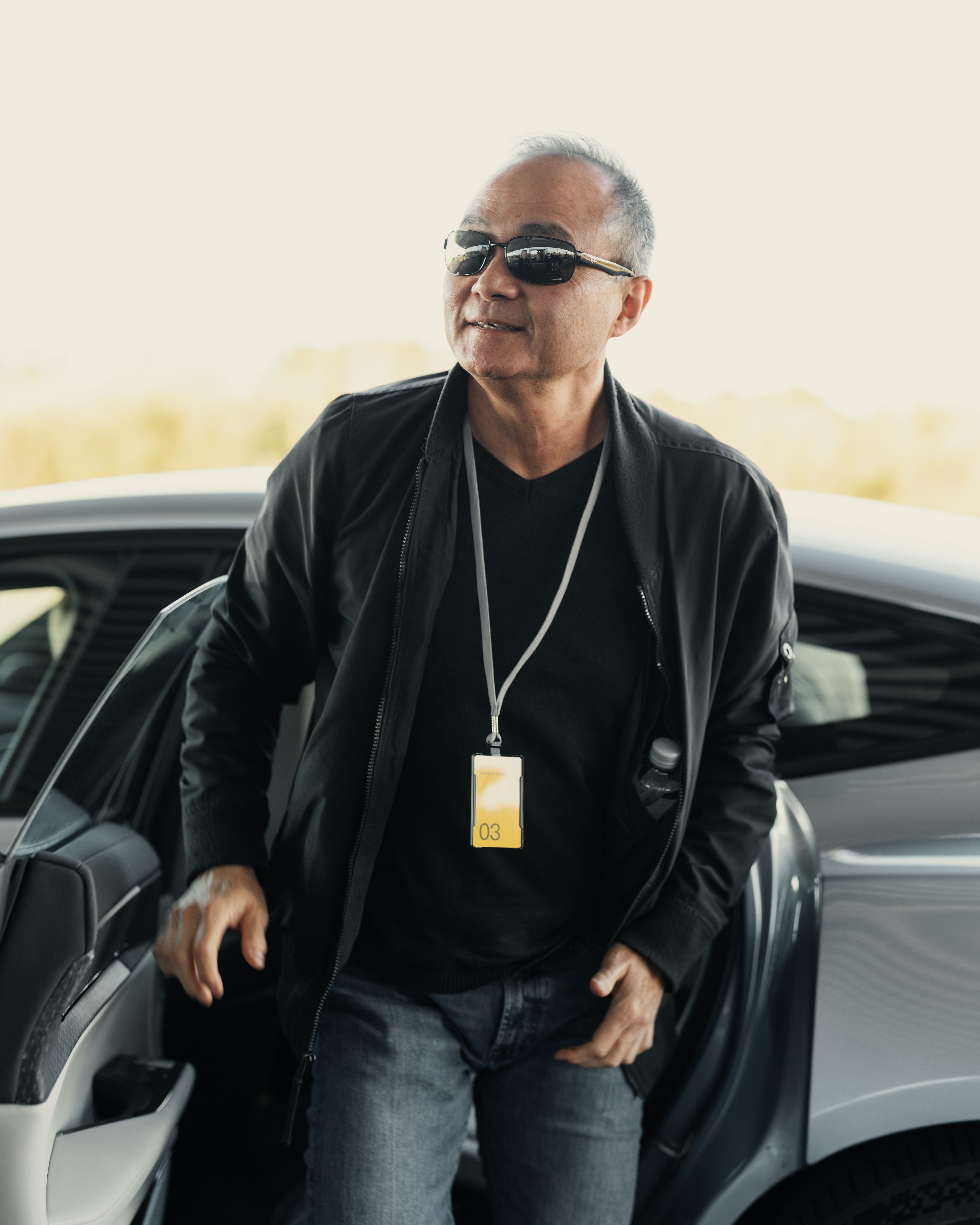 Polestar owner stepping out from a car