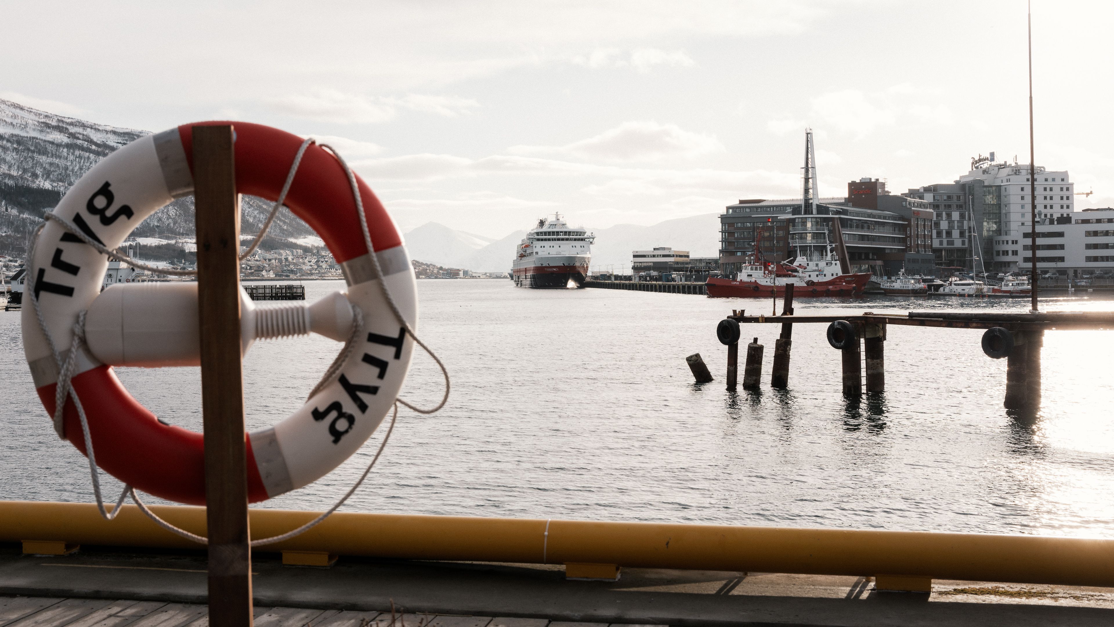 Harbour setting in daytime