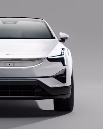 Polestar 3 in white front view