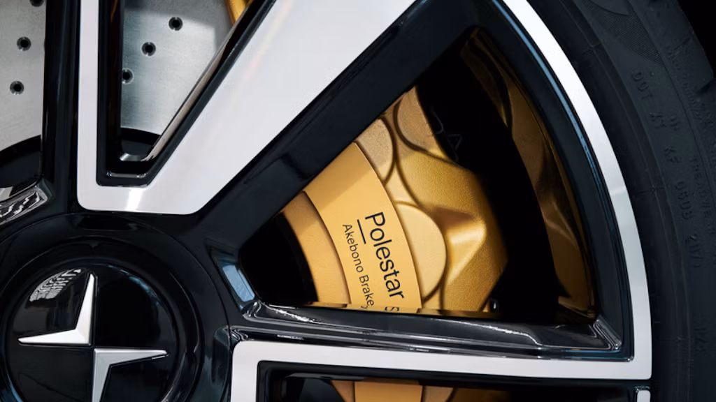 Golden break labelled Polestar Akebono Break