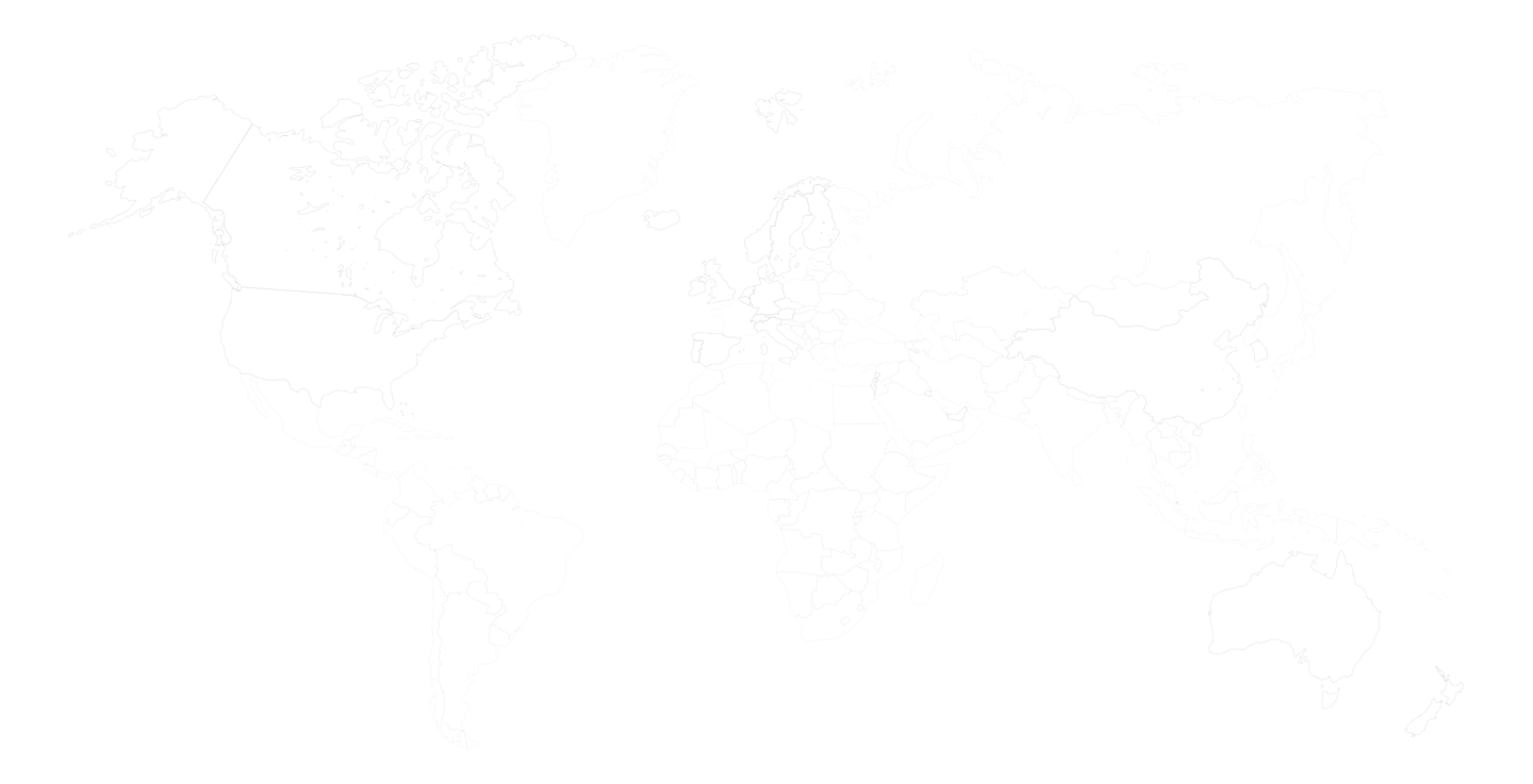 World map where countries where Polestar are present are highlighted in light grey