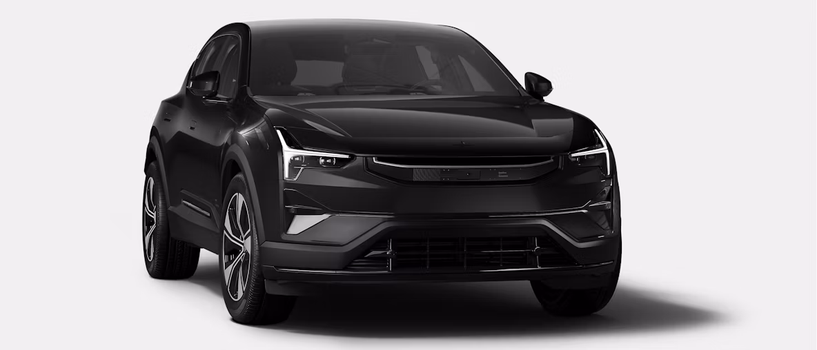 Front view of Polestar 3 in space color