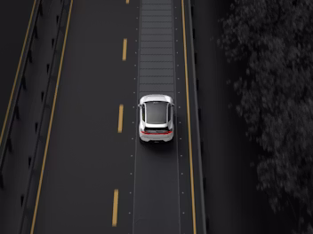 Animated Polestar 3 illustrating the functionality of Pilot Assist