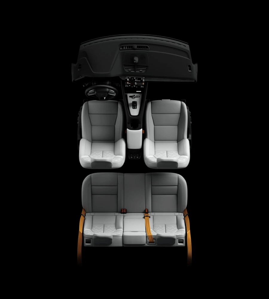 A close up view of the speakers included with the Bowers & Wilkins audio system for Polestar 2.