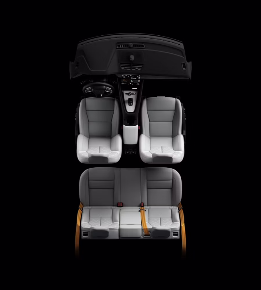 A close up view of the speakers included with the Bowers & Wilkins audio system for Polestar 2.