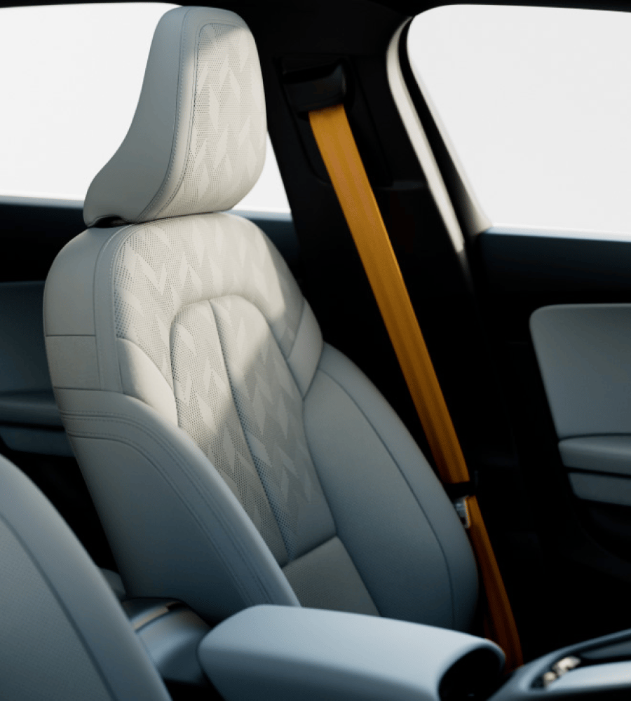 Driver profile automatically setting Polestar 2’s driver seat and side mirrors to the set position.