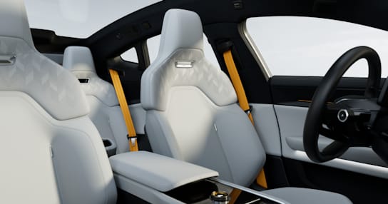 Interieur van de Polestar 5